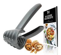 Thiru Nutcracker - Ideal for Walnuts - Cracking without Crushing Kernel - Walnut Cracker with E-Book with Recipes - Made in Germany (Basic Anthracite)