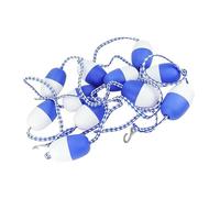 This 3.3ft-82ft Pool Divider Floating Rope with 2 Hoo - Blue & White Buoy Line for Swimming Lane Din, Steel Wire Construct, Ideal for Cetits, 20m/65.6ft Length