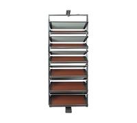 This 360° Rotating Pull-Out Shoe Rack, Height-Adjustable Multi-Layer Storage Shelf for Entryway and Cloakroom, 4 Tier Design