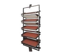 This 360° Rotating Pull-Out Shoe Rack, Height-Adjustable Multi-Layer Storage Shelf for Entryway and Cloakroom, 4 Tier Design