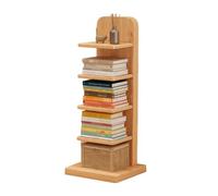This 5-Tier Vertical Book Tower, Invisible Floating Bookshelf, Tall Narrow for Home Office Storage & Display, Modern Spine Design, Space-Saving Bookcase
