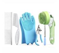 This 6-in-1 pet grooming kit is designed specifically for Birman cats and includes a brush, pin brush, shampoo dispenser, grooming gloves, nail clippers, and nail file. A