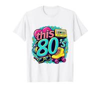 This 80’s Bro Retro Cassette Roller Skates Party 80s Costume T-Shirt