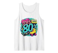 This 80’s Bro Retro Cassette Roller Skates Party 80s Costume Tank Top
