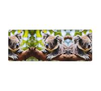 This A Little Koala Keyboard and Mouse pad, 12x31.5 inches in Size, is Designed for Computers, Consoles, Offices, and is Also Suitable for Games and Study.