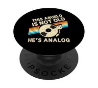 This Abuelo Is Not Old Hes Analog Fathers Day Retro Vinyl PopSockets Adhesive PopGrip