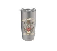 This Actually is My First Rodeo Funny Cowboy Fan Stainless Steel Insulated Tumbler