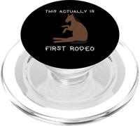This Actually Is My First Rodeo Funny Cowboy Western Humor PopSockets PopGrip for MagSafe