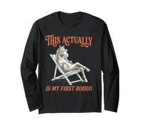 This Actually is My First Rodeo Horse Funny Horses 1st Ride Long Sleeve T-Shirt