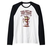 This Ain't My First Rodeo Just The Clumsiest One Raglan Baseball Tee