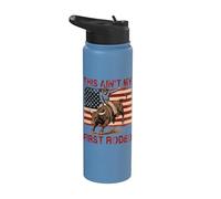 This Ain't My First Rodeo Patriotic Cowboy Stainless Steel Insulated Water Bottle