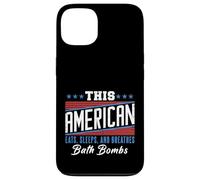 This American Eats Sleeps Breathes Bath Bombs Red White Blue Case for iPhone 13