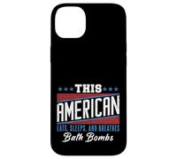 This American Eats Sleeps Breathes Bath Bombs Red White Blue Case for iPhone 14 Plus