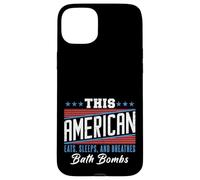 This American Eats Sleeps Breathes Bath Bombs Red White Blue Case for iPhone 15 Plus