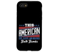 This American Eats Sleeps Breathes Bath Bombs Red White Blue Case for iPhone SE (2020) / 7/8