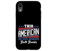 This American Eats Sleeps Breathes Bath Bombs Red White Blue Case for iPhone XR