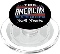 This American Eats Sleeps Breathes Bath Bombs Red White Blue PopSockets PopGrip for MagSafe