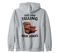 This And Telling Dad Jokes Armchair Funny Men Zip Hoodie
