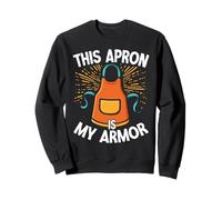 This Apron Is My Armor Food Service Worker Lunch Lady Sweatshirt