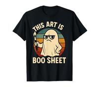 This Art is Boo Sheet Ghost Spooky Halloween Artiste Costume T-Shirt