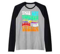 This Art Teacher Loves Your Vision Raglan Baseball Tee