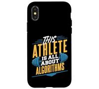 This Athlete Is All About Algorithms Coding Humor Case for iPhone X/XS