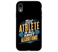 This Athlete Is All About Algorithms Coding Humor Case for iPhone XR