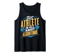 This Athlete is All About Algorithms Coding Humor Tank Top