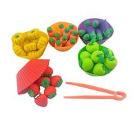 This attractive fruit and vegetable grabbing toy set for early education will develop your child's cognitive ability