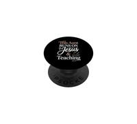 This Aunt Runs On Jesus And Teaching PopSockets Adhesive PopGrip