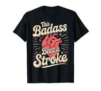 This Badass Beat A Stroke Stroke Warrior Survivor ||- T-Shirt