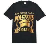 This Badass Has a Masters Degree - Funny College Graduation Comfort Colors Adult Heavyweight T-Shirt