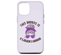 THIS BADASS IS A SJOGREN'S WARRIOR Purple Ribbon Meme Case for iPhone 12/12 Pro