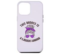 THIS BADASS IS A SJOGREN'S WARRIOR Purple Ribbon Meme Case for iPhone 12 Pro Max