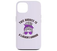 THIS BADASS IS A SJOGREN'S WARRIOR Purple Ribbon Meme Case for iPhone 13