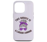 THIS BADASS IS A SJOGREN'S WARRIOR Purple Ribbon Meme Case for iPhone 13 Pro