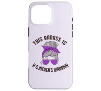 THIS BADASS IS A SJOGREN'S WARRIOR Purple Ribbon Meme Case for iPhone 16 Pro Max