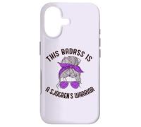 THIS BADASS IS A SJOGREN'S WARRIOR Purple Ribbon Meme Case for iPhone 17