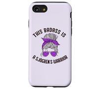 THIS BADASS IS A SJOGREN'S WARRIOR Purple Ribbon Meme Case for iPhone SE (2020) / 7/8
