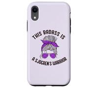 THIS BADASS IS A SJOGREN'S WARRIOR Purple Ribbon Meme Case for iPhone XR