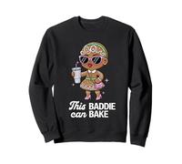 This Baddie can Bake Funny Christmas Gingerbread Girl Sweatshirt