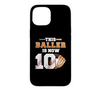 This Baller is Now 10 Kids Baseball Player 10th Birthday Boy Case for iPhone 15
