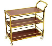 This Bar Service Cart Wine Cart for Home Kitchen Hotel Serving Trolley Kitchen Island Cart Rolling Bar Cart for Dining Modern Kitchen Utility Cart