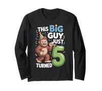 This Big Guy Just Turned 5 Birthday Long Sleeve T-Shirt