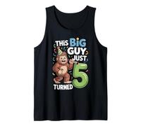 This Big Guy Just Turned 5 Birthday Tank Top