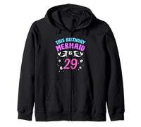 This Birthday Mermaid Is 29 Mermaids Boys Birthday Mermaid Zip Hoodie