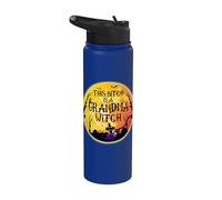 This Bitch is A Grandma Witch Spooky Moon Halloween Stainless Steel Insulated Water Bottle