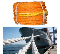 This Boat Anchor Rope 50-260 Tons Breaking Strength Heavy Duty UHMWPE Rope for Large Yachts, Commercial Fishing Vessels, Tugs, Cargo Ships, Patrol Boats, and Research Vessels(30mm 50TONS)