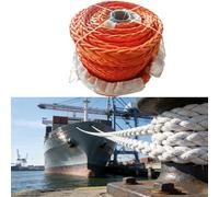 This Boat Anchor Rope for Large Vessels, 50-260 Tons Breaking Strength Ultra-High Molecular Weight Polyethylene Hawser, Dock Lines for Yachts, Commercial Fishing Vessels, Cargo Ships(55MM 16