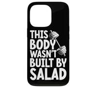 This Body Wasn't Built By Salad Fitness Funny Saying Gym Case for iPhone 13 Pro